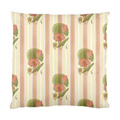 Lotus Flower Waterlily Wallpaper Standard Cushion Case (one Side) by Mariart