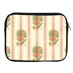 Lotus Flower Waterlily Wallpaper Apple Ipad 2/3/4 Zipper Cases by Mariart