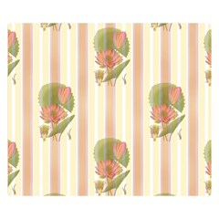 Lotus Flower Waterlily Wallpaper Double Sided Flano Blanket (small)  by Mariart