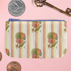 Lotus Flower Waterlily Wallpaper Large Coin Purse