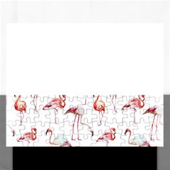 Pink flamingos Rectangular Jigsaw Puzzl