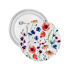 Rainbow flowers 2.25  Buttons