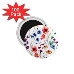 Rainbow flowers 1.75  Magnets (100 pack) 