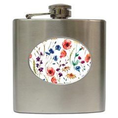 Rainbow flowers Hip Flask (6 oz)