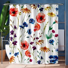 Rainbow flowers Shower Curtain 60  x 72  (Medium) 