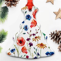 Rainbow flowers Christmas Tree Ornament (Two Sides)