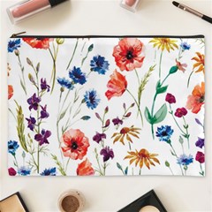 Rainbow flowers Cosmetic Bag (XXXL)