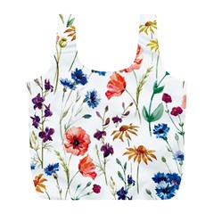 Rainbow flowers Full Print Recycle Bag (L)