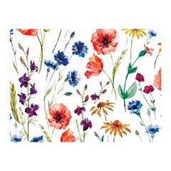 Rainbow flowers Double Sided Flano Blanket (Mini) 