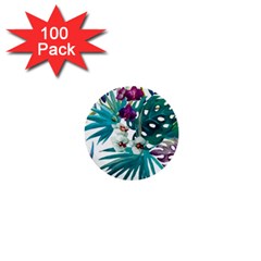 Monstera flowers 1  Mini Buttons (100 pack) 