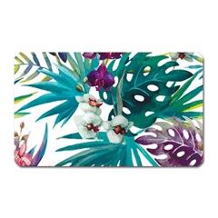 Monstera flowers Magnet (Rectangular)