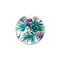 Monstera flowers Golf Ball Marker (4 pack)