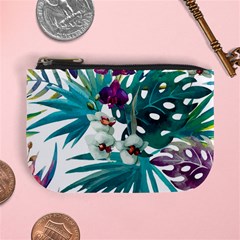 Monstera flowers Mini Coin Purse