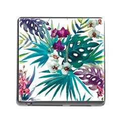 Monstera flowers Memory Card Reader (Square 5 Slot)