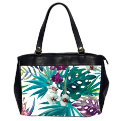 Monstera flowers Oversize Office Handbag (2 Sides)