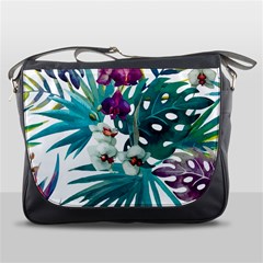 Monstera flowers Messenger Bag