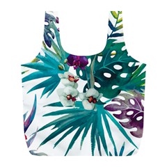 Monstera flowers Full Print Recycle Bag (L)