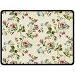 Vintage Roses Double Sided Fleece Blanket (Large)  80 x60  Blanket Front