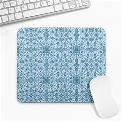 Ornamental Blue Large Mousepads by snowwhitegirl