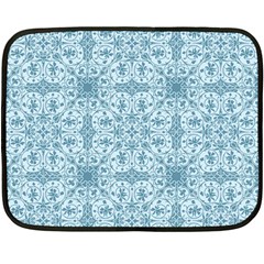 Ornamental Blue Fleece Blanket (mini) by snowwhitegirl