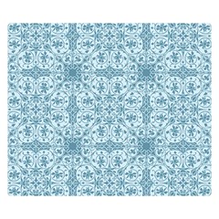 Ornamental Blue Double Sided Flano Blanket (small)  by snowwhitegirl