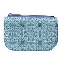 Ornamental Blue Large Coin Purse