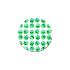 Kawaii Lime Jam Jar Pattern Golf Ball Marker by snowwhitegirl