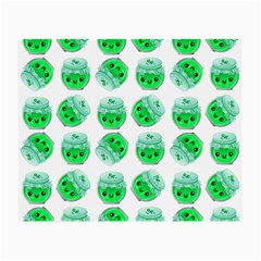 Kawaii Lime Jam Jar Pattern Small Glasses Cloth by snowwhitegirl