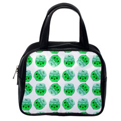 Kawaii Lime Jam Jar Pattern Classic Handbag (one Side) by snowwhitegirl