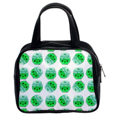 Kawaii Lime Jam Jar Pattern Classic Handbag (two Sides) by snowwhitegirl