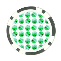 Kawaii Lime Jam Jar Pattern Poker Chip Card Guard (10 Pack) by snowwhitegirl