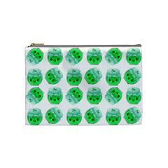 Kawaii Lime Jam Jar Pattern Cosmetic Bag (medium) by snowwhitegirl