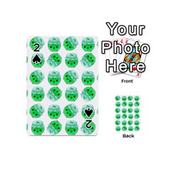 Kawaii Lime Jam Jar Pattern Playing Cards 54 (mini) by snowwhitegirl