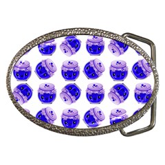 Kawaii Blueberry Jam Jar Pattern Belt Buckles by snowwhitegirl