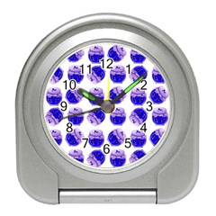 Kawaii Blueberry Jam Jar Pattern Travel Alarm Clock