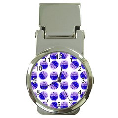 Kawaii Blueberry Jam Jar Pattern Money Clip Watches