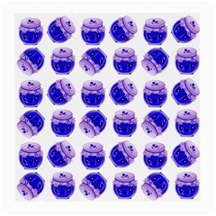 Kawaii Blueberry Jam Jar Pattern Medium Glasses Cloth (2-Side)