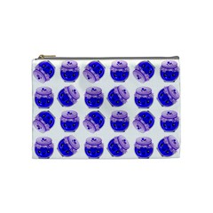 Kawaii Blueberry Jam Jar Pattern Cosmetic Bag (medium)