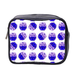 Kawaii Blueberry Jam Jar Pattern Mini Toiletries Bag (two Sides) by snowwhitegirl