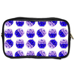 Kawaii Blueberry Jam Jar Pattern Toiletries Bag (two Sides) by snowwhitegirl