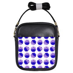 Kawaii Blueberry Jam Jar Pattern Girls Sling Bag