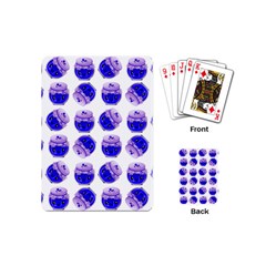 Kawaii Blueberry Jam Jar Pattern Playing Cards (Mini)