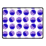 Kawaii Blueberry Jam Jar Pattern Double Sided Fleece Blanket (Small)  45 x34  Blanket Front