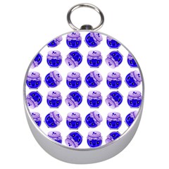 Kawaii Blueberry Jam Jar Pattern Silver Compasses by snowwhitegirl