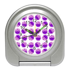 Kawaii Grape Jam Jar Pattern Travel Alarm Clock by snowwhitegirl