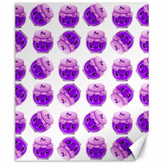 Kawaii Grape Jam Jar Pattern Canvas 20  X 24  by snowwhitegirl