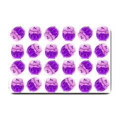 Kawaii Grape Jam Jar Pattern Small Doormat  by snowwhitegirl