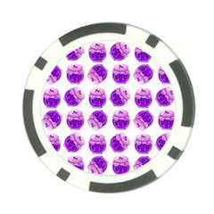 Kawaii Grape Jam Jar Pattern Poker Chip Card Guard by snowwhitegirl