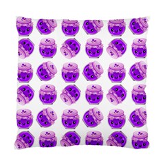 Kawaii Grape Jam Jar Pattern Standard Cushion Case (one Side) by snowwhitegirl