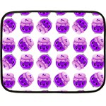 Kawaii Grape Jam Jar Pattern Double Sided Fleece Blanket (Mini)  35 x27  Blanket Front